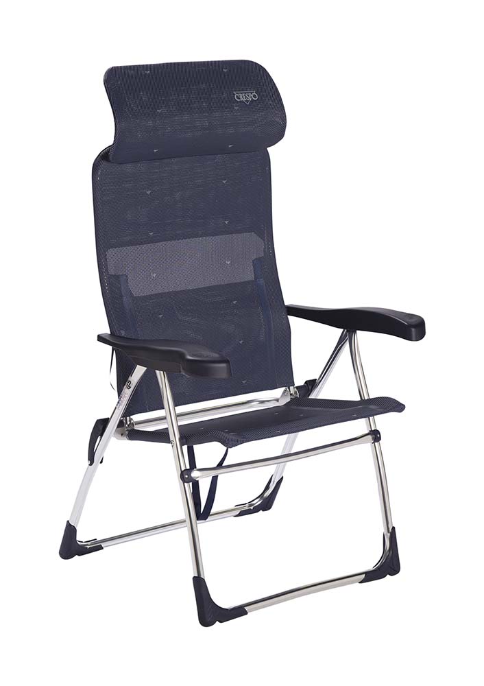 1149335 Een luxe en comfortabele strandstoel met een compact verstelbare hoofdsteun. Ideaal voor gebruik op het strand, voor de tent of voor onderweg. Deze stoel is verstelbaar in 7 standen. Daarnaast is deze strandstoel voorzien van comfortabele armleuningen. Deze stoel is zeer compact en mede door de draaglussen gemakkelijk mee te nemen.