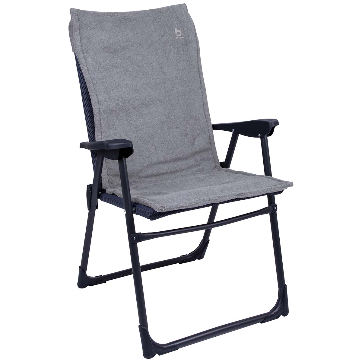 1849267 A universal chair cover for compact (camping)chairs. Offers optimum seating comfort and protection for the chair (for example the Copa Rio). Extra comfort due to the padded terry cloth.