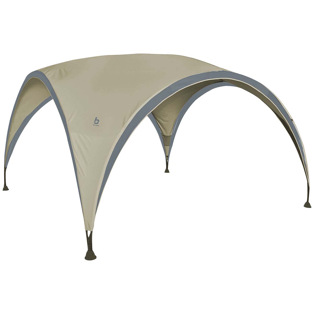 4472200 An extra large party shelter. Ideal for outdoor activities and events. This party shelter has an extremely sold tent canvas of 160 gr/m² polyester. This canvas is water proof (water column 1500 mm), UV resistant, flame retardant and has ventilation at the top. The strong steel bow poles and the stable feet ensure that this shelter is extra sturdy and stable, even on swampy surfaces. The shelter is easy to set-up and to extend with various side walls that are fixed by means of velcro. Supplied complete with guy ropes, pegs and a transport bag.