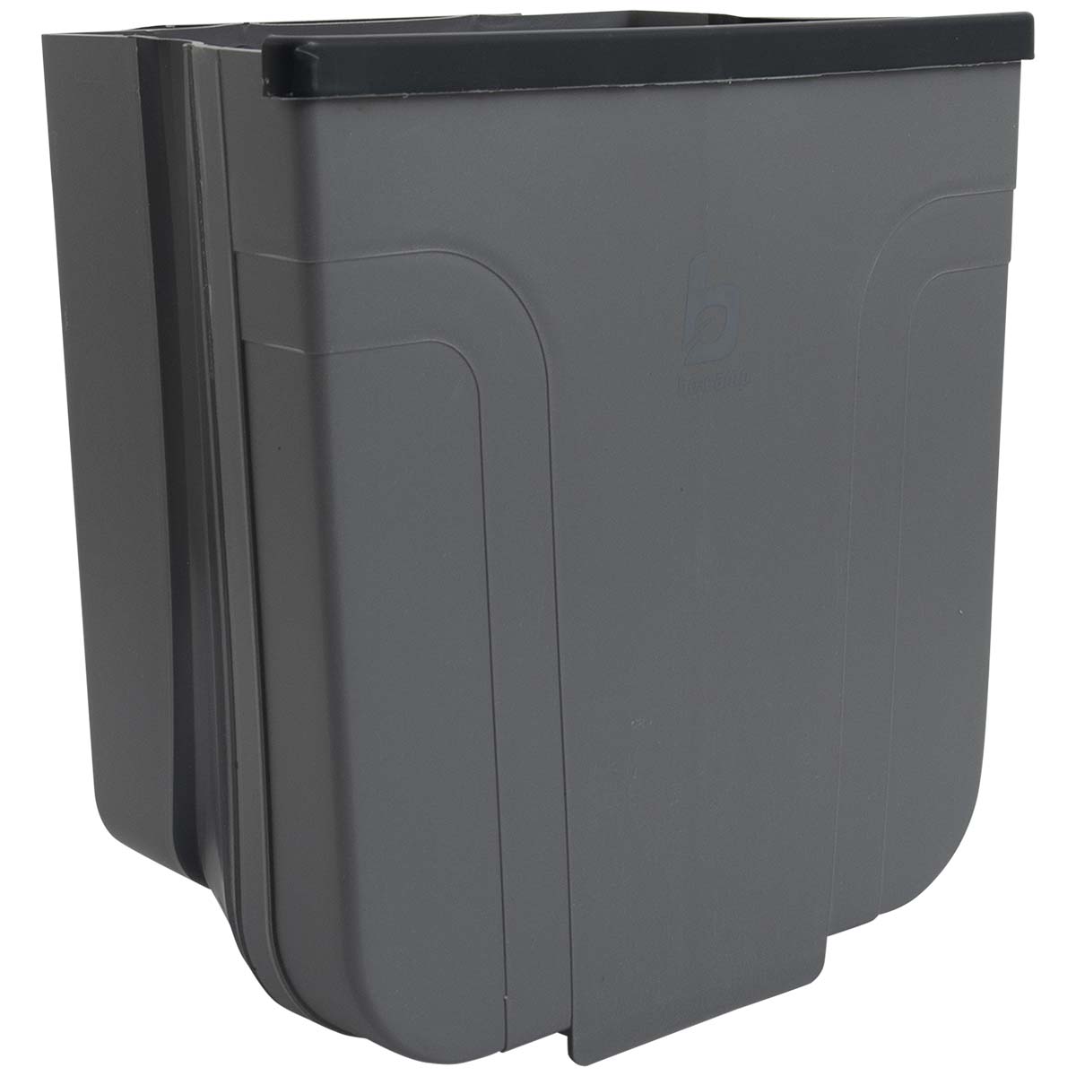 5329983 Convenient trash can for camping or in the RV/caravan. The bin is equipped with a hook to hang over a door. In addition, the bin can be folded. This makes it very compact to be taken along. Once it hangs out it can be folded out and there is more room for waste. The garbage can has a folded capacity of 2.5 liters and unfolded 5.5 liters.