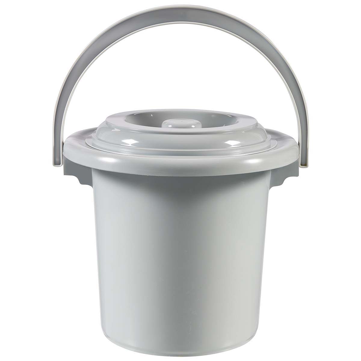 5502625 Curver - Toiletemmer met deksel - 5 Liter - Ø 24 cm - Lichtgrijs