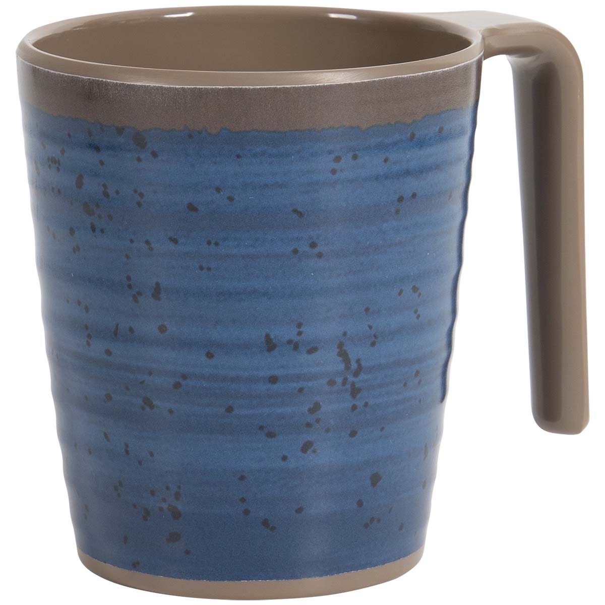 6181404 Our Halo products feature a stylish design. The blue mugs have a beautiful natural look. Besides the beautiful design, the mugs are very light and sturdy. The mugs are ideal for camping as it is virtually unbreakable, shatterproof and scratch-resistant. The mugs can also be used perfectly at home. The material is made of high quality 100% melamine and is dishwasher safe and food approved. These mugs fits perfectly with the 12-piece Bo-Camp Halo dinnerware set.